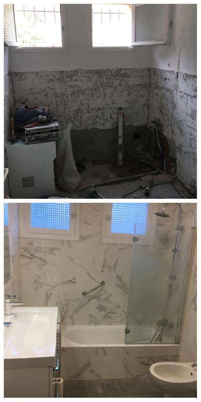 baños antes y despues