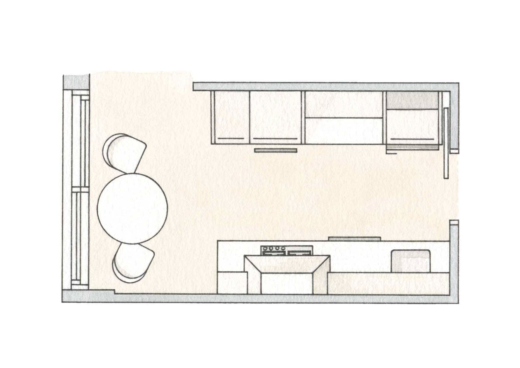 Plano de cocina 5 m²